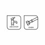 Icons für baliv Waschtischarmatur WT-140: UBA/DVGW-Zertifizierung und DVGW-Zertifizierung für Anschlussschlauch.