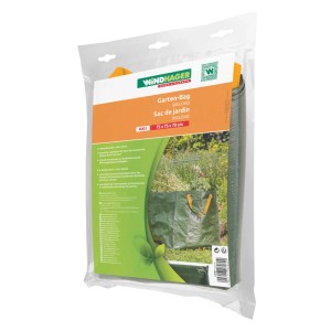 Windhager Gartenbag Bigload 400l, grün, 75x75x70cm, in transparenter Verpackung. Robuste Tragetasche für Gartenabfälle.