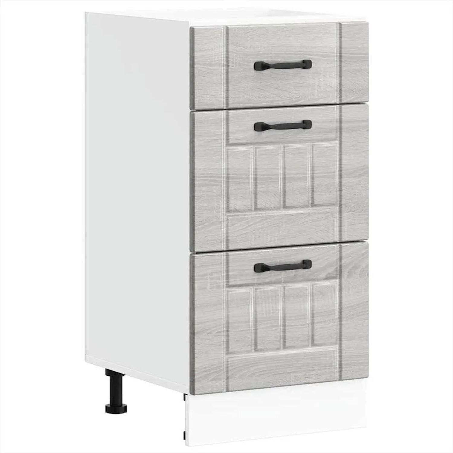 vidaXL Küchen-Unterschrank Lucca Grau Sonoma Holzwerkstoff 854236 günstig online kaufen