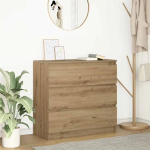 vidaXL Sideboard Artisan-Eiche 80x35x76 cm Holzwerkstoff 861741