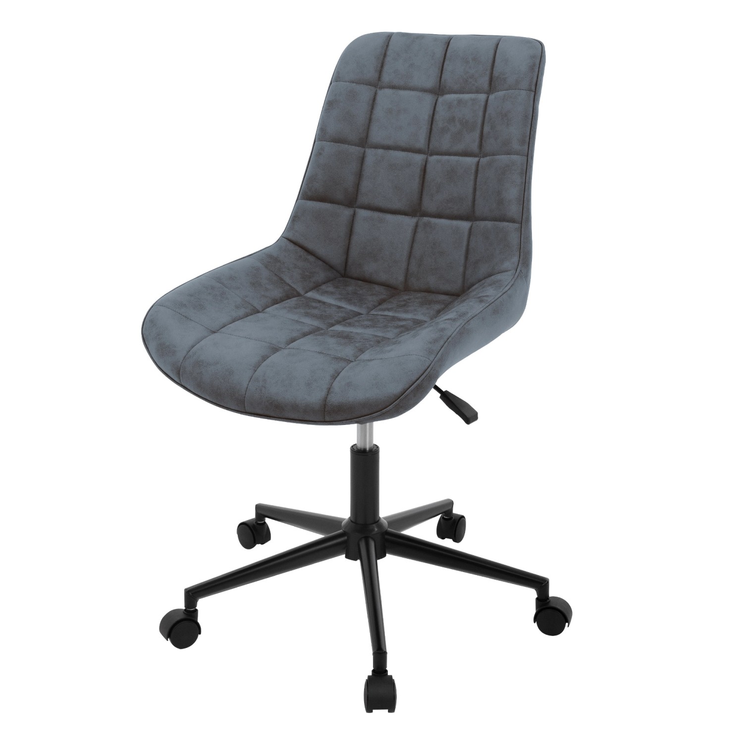 ML-Design Bürostuhl Anthrazit Kunstleder Sitzfläche Höhenverstellbar