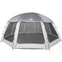 vidaXL Poolzelt mit Abnehmbarem Überzelt Netzwänden Grau 612x612cm 4100639_5