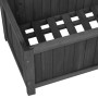 Detailaufnahme des schwarzen DELUKE Rankkasten MALO mit Gartenspalier und Rankgitter.