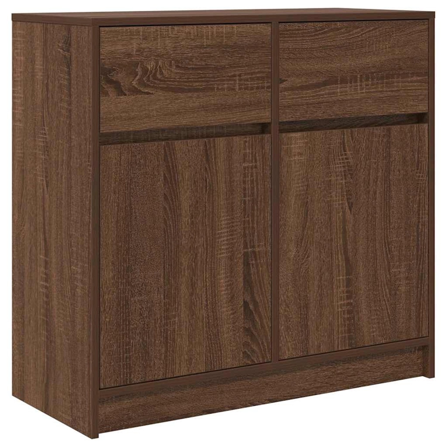 vidaXL Sideboard mit Schublade Braun Eichen-Optik 80x34x76 cm 861541