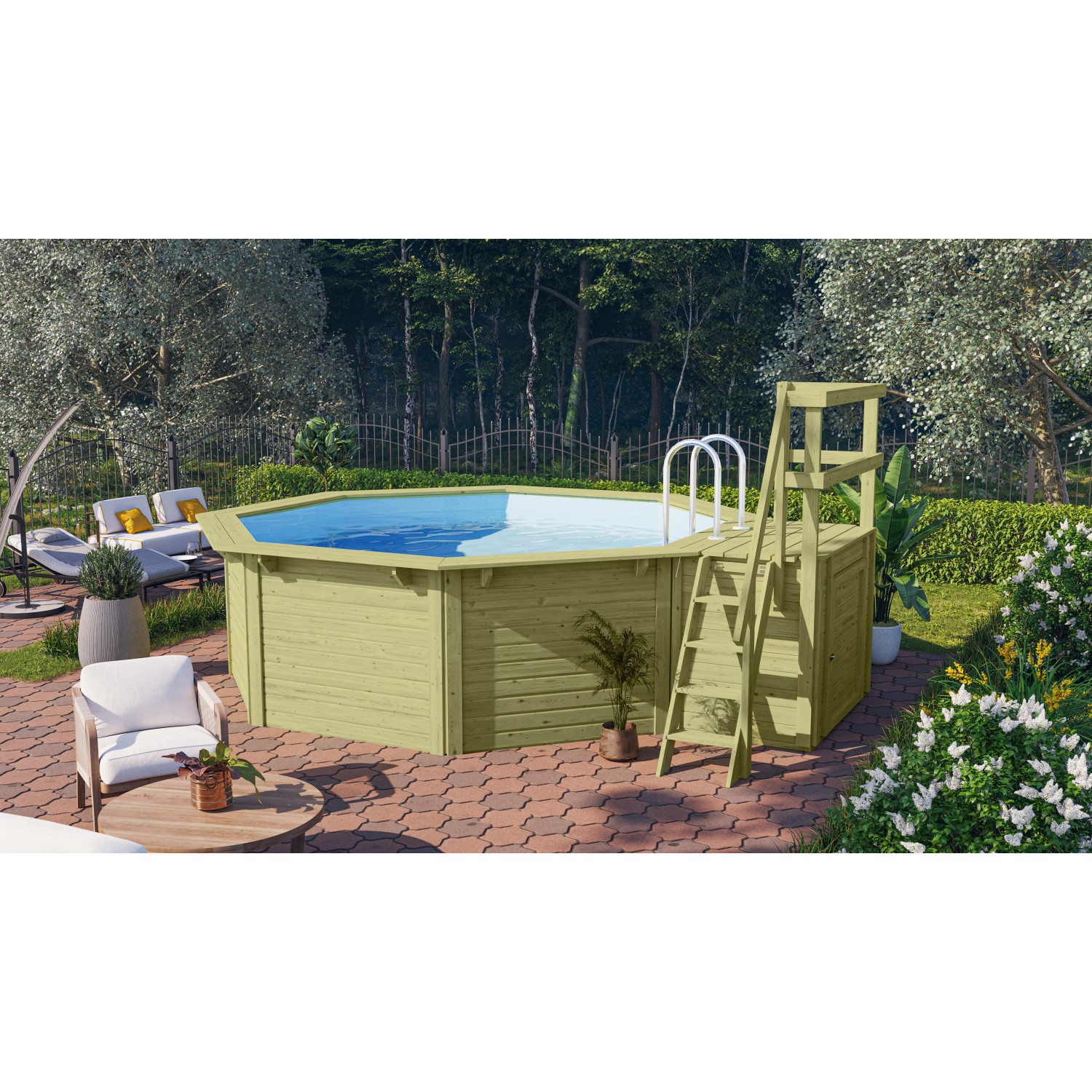 Karibu Pool X1 KDI Innenhülle Blau