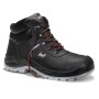 Schwarzer Jori Sicherheitsschnürstiefel JoChamp Mid ESD S3 Gr. 48 aus Leder mit Stahlkappe.