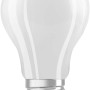 Matte Osram LED Lampe E27 in Glühlampenform, 4,3W, warmweißes Licht.