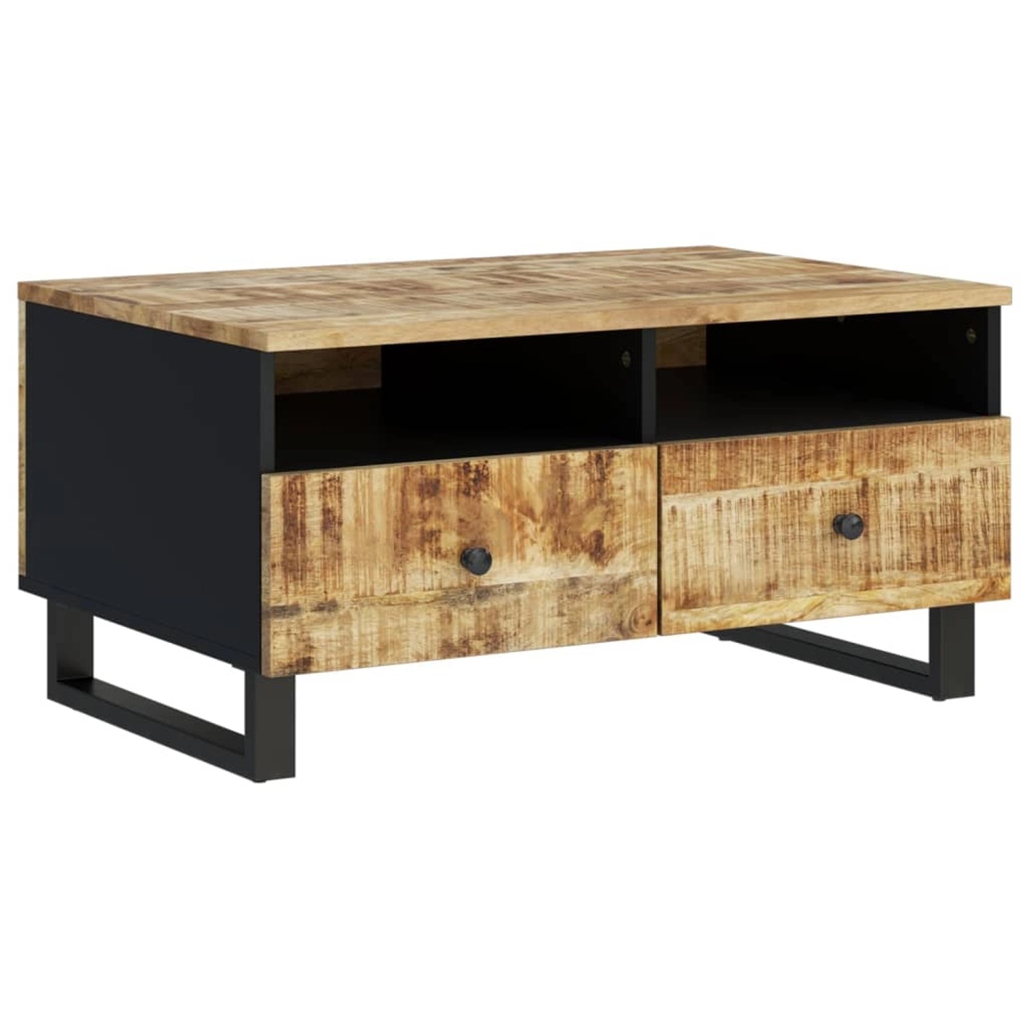 Vidaxl Couchtisch 80x54x40 Cm Massivholz Mango & Holzwerkstoff günstig online kaufen