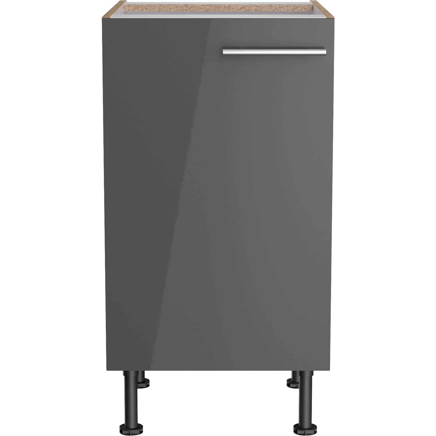 Optifit Unterschrank Jonte984, 45 cm, Anthrazit/Wildeiche, für die Küche.