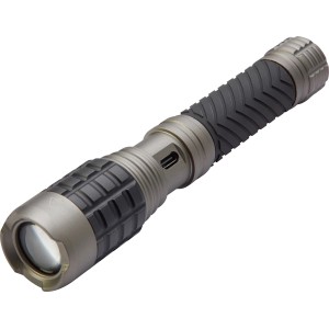 Schwarze LED-Stabtaschenlampe Z85 (760 lm) aus Aluminium, robust und wiederaufladbar.