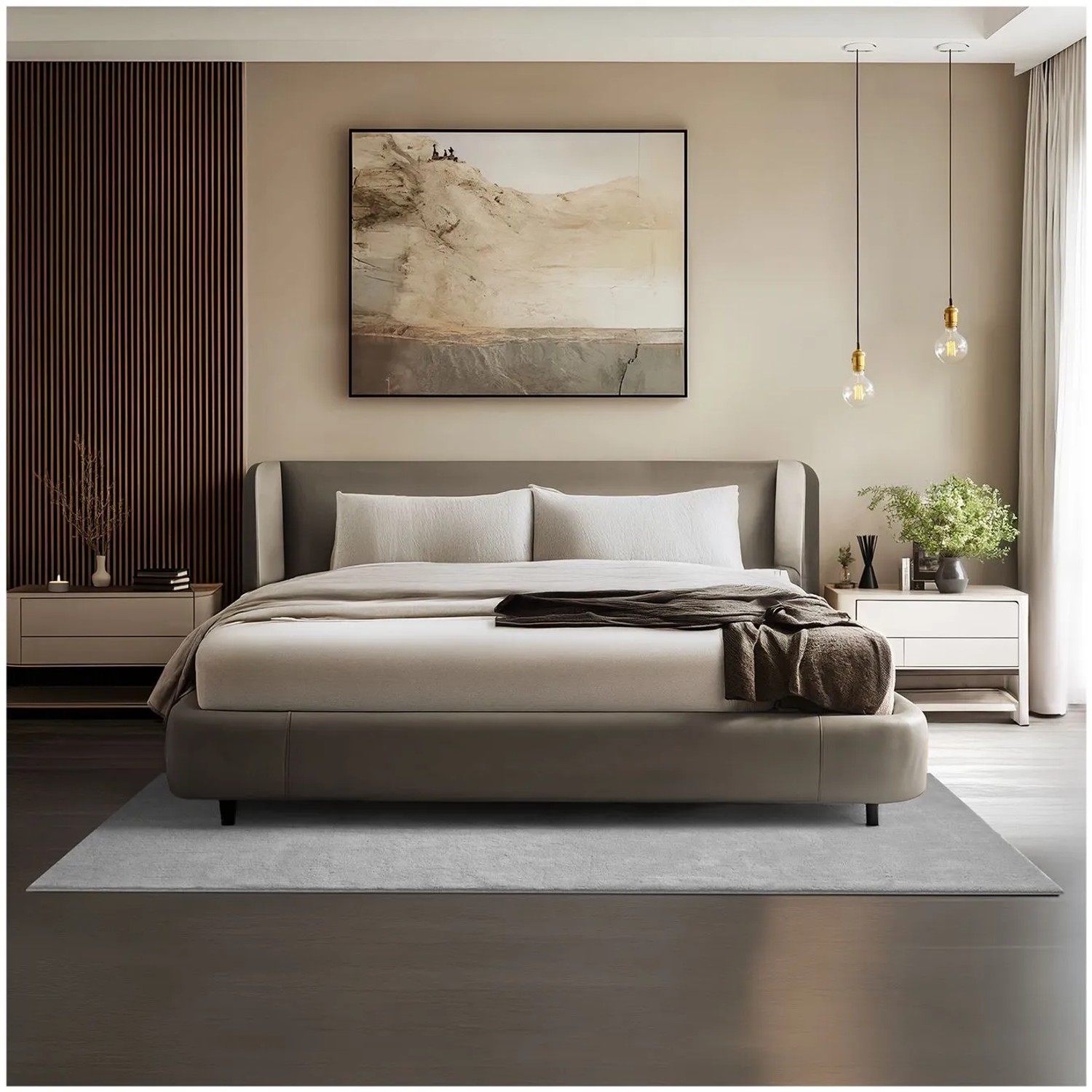 Tectake Kurzflorteppich Soft Zone Verschiedene Größen und Farben Flauschige Oberfläche  1630 G M² Florgewicht 140 x 200 cm 140 x 200 x 1 50 cm Grau