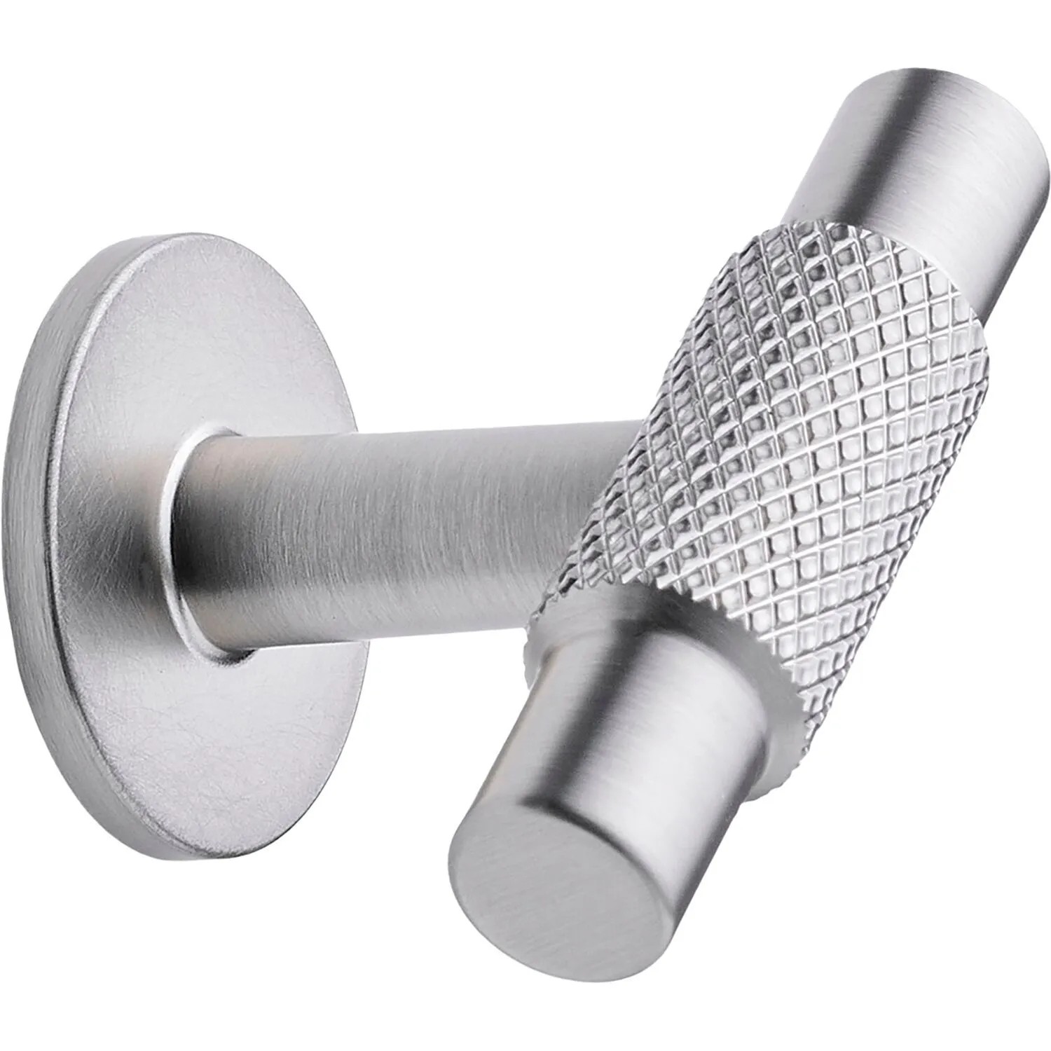 Furnipart Möbelknopf Manor ø 14 mm Tiefe 39 mm Zinkdruckguss Edelstahl-Effekt