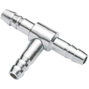 Hobby T-Stück 4/6 aus Metall für Aquarien-Schläuche (4/6 mm).