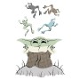 Komar Deco-Sticker: Star Wars The Mandalorian Grogu mit Fröschen, Wanddekoration.
