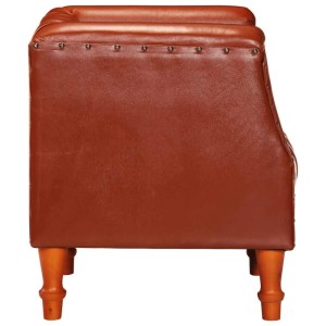 vidaXL Sessel Braun Echtes Ziegenleder 286616