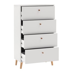Schildmeyer Kommode Bjarne 101,3 cm x 60,1 cm x 33 cm Mattweiß