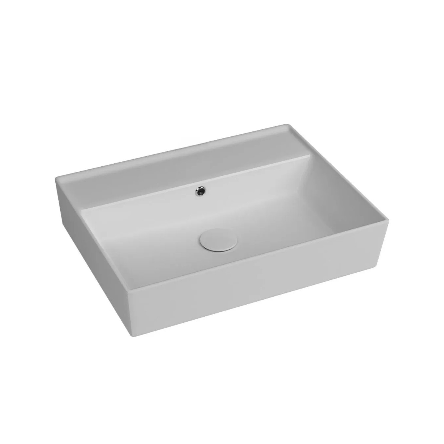Kreabad Waschbecken Keramik Waschtisch Aufsatzwaschbecken 60x45 Cm Ohne Hahnloch Arkitekt