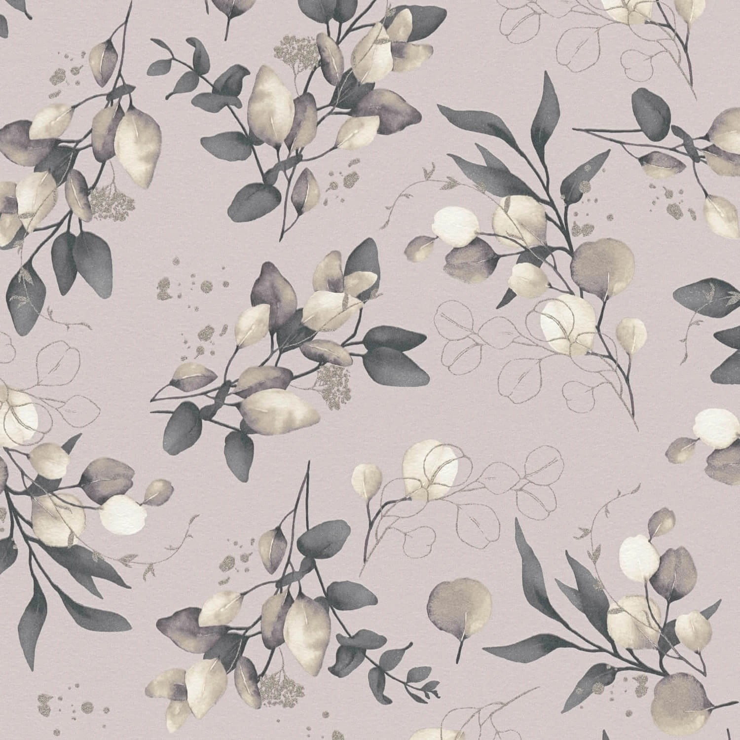PROFHOME 397684-GU Landhaus Tapete Floral Glanzeffekt Beige Creme Gold 0,53 günstig online kaufen