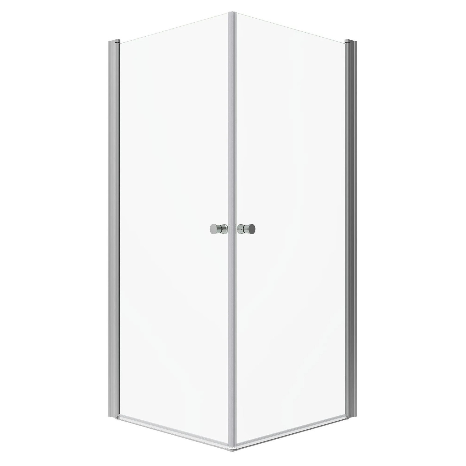 Aquabatos Duschkabine 75 x 90 cm mit Drehtür Eckdusche Eckeinstieg Duschabtrennung Duschwand Einscheiben Sicherheitsglas...