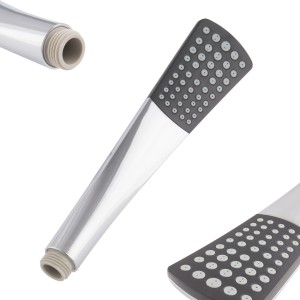 PaulGurkes Handbrause, konische Form, Chrom/Schwarz, für Brausesets.