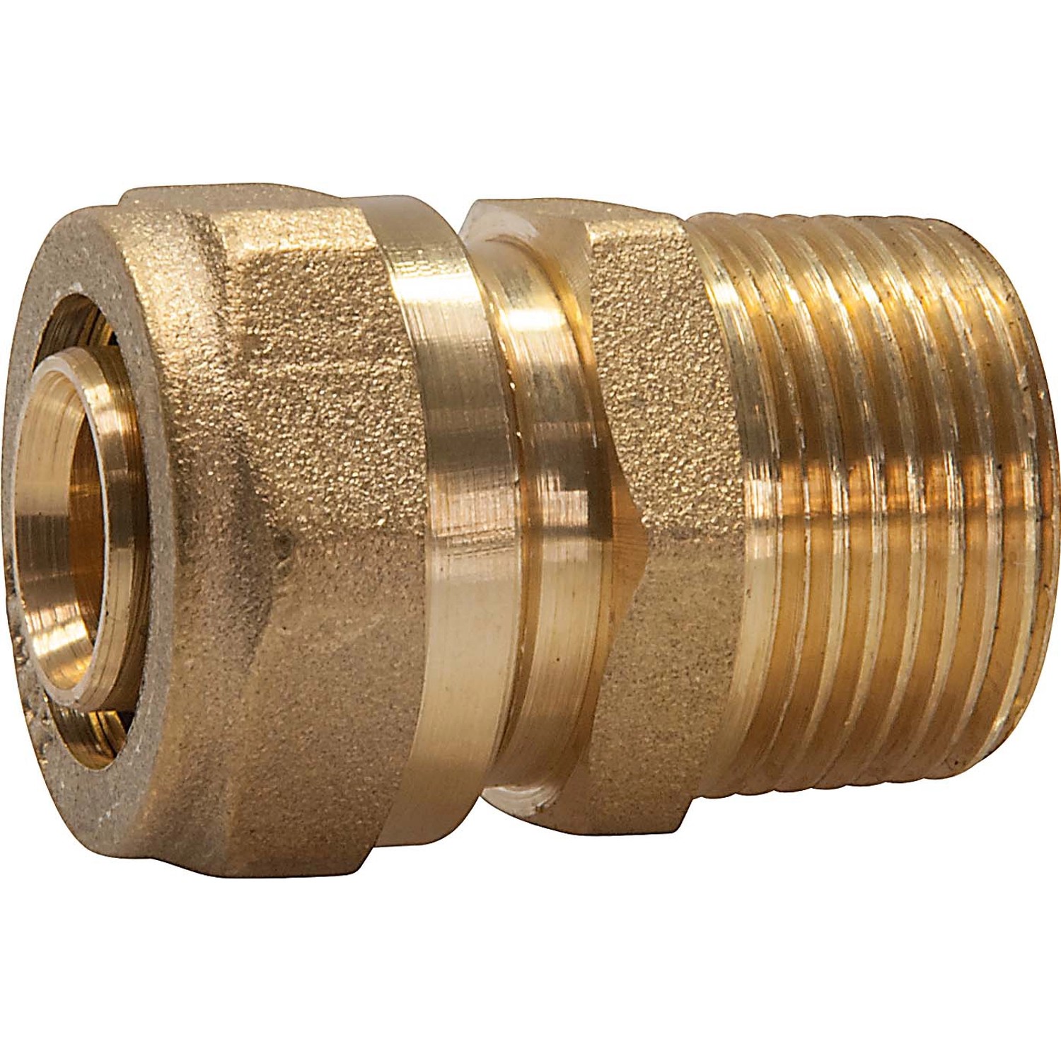 Klemm-Übergangskupplung Ø 20 mm x 26,4 mm (R 3/4) Messing