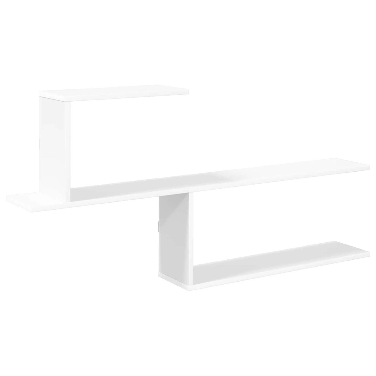vidaXL Wandregal Weiß 122 x 18 x 60 cm Holzwerkstoff 8012180