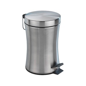 Wenko Kosmetik Treteimer Pieno aus Edelstahl, satiniert-matte Optik.