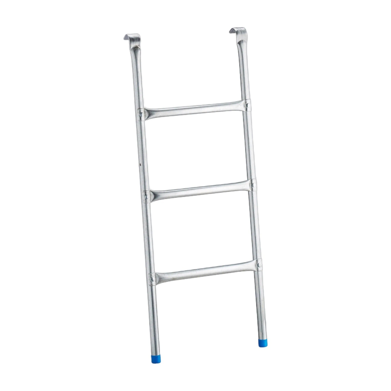 Relaxdays Trampolinleiter Stahl Silber Einhängbar 76 cm x 38 cm x 6 cm 1,6 kg