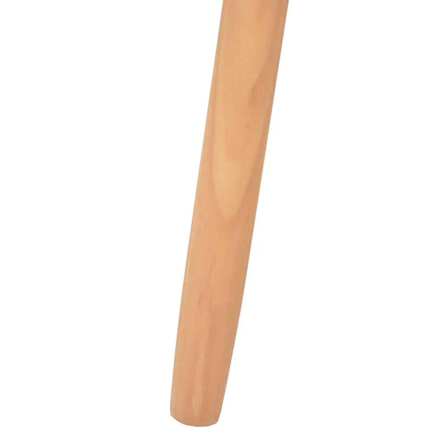 Detailansicht eines hellbraunen Couchtischbeins aus massivem Kiefernholz. Teil des vidaXL 2-tlg. Couchtisch-Sets im skandinavischen Stil.