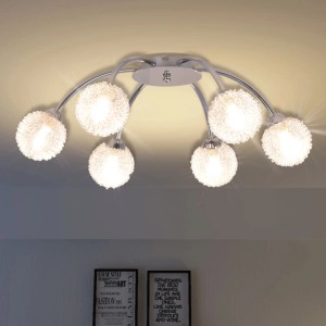 vidaXL Deckenleuchte mit 6 LED-Glühlampen G9 240 W 50491