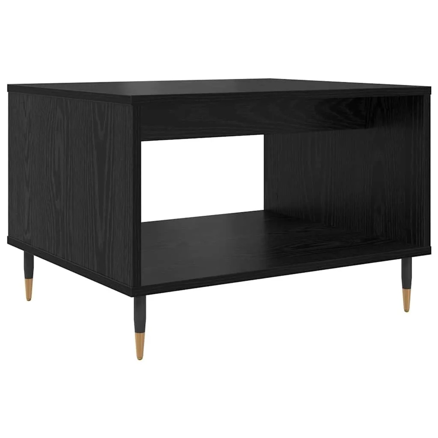 vidaXL Couchtisch Schwarz Eichen-Optik 60 x 50 x 40 cm Holzwerkstoff 879608 günstig online kaufen