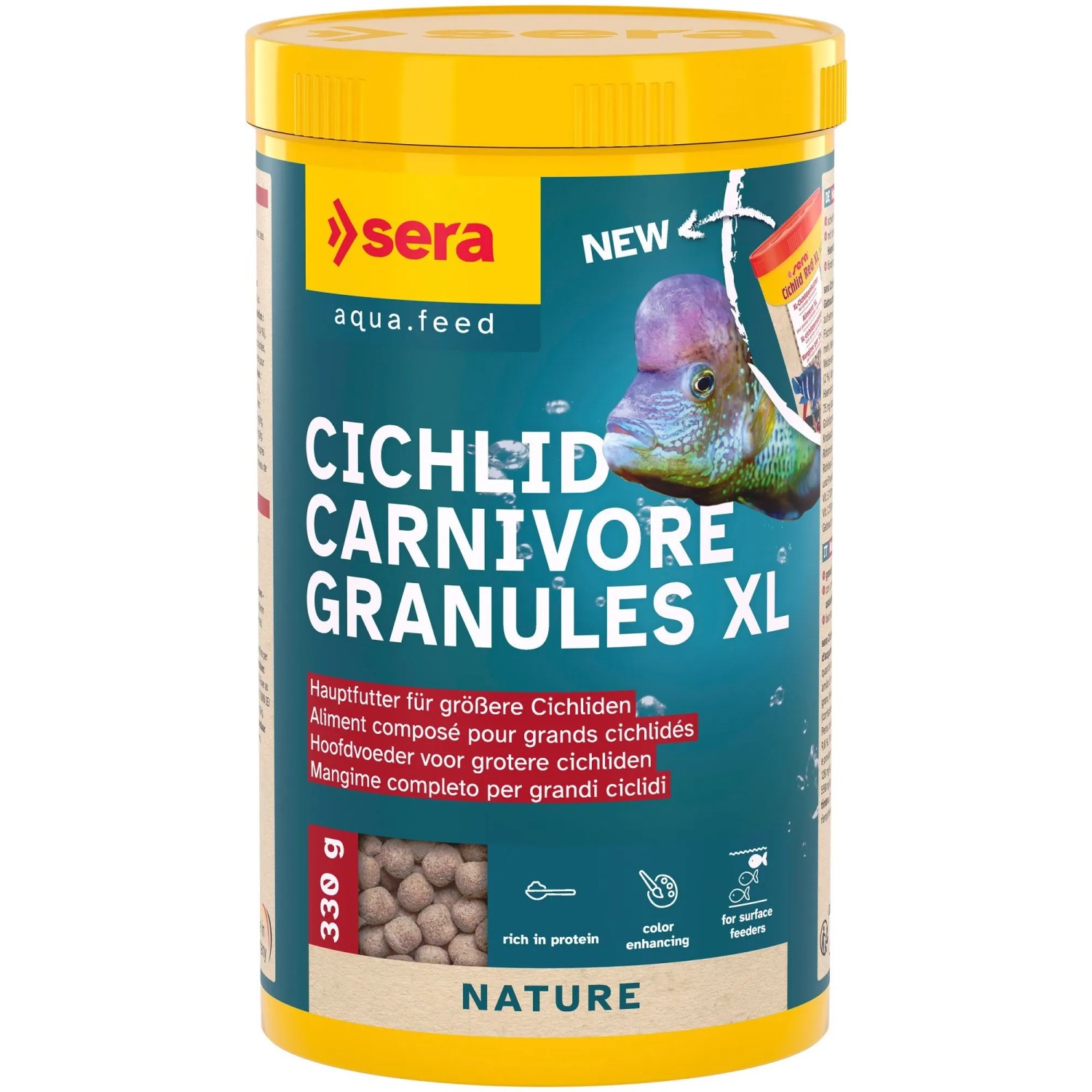 Thumbnail - Sera Fischfutter-Granulate Cichlid Carnivore Gran XL 1.000 ml 330 g