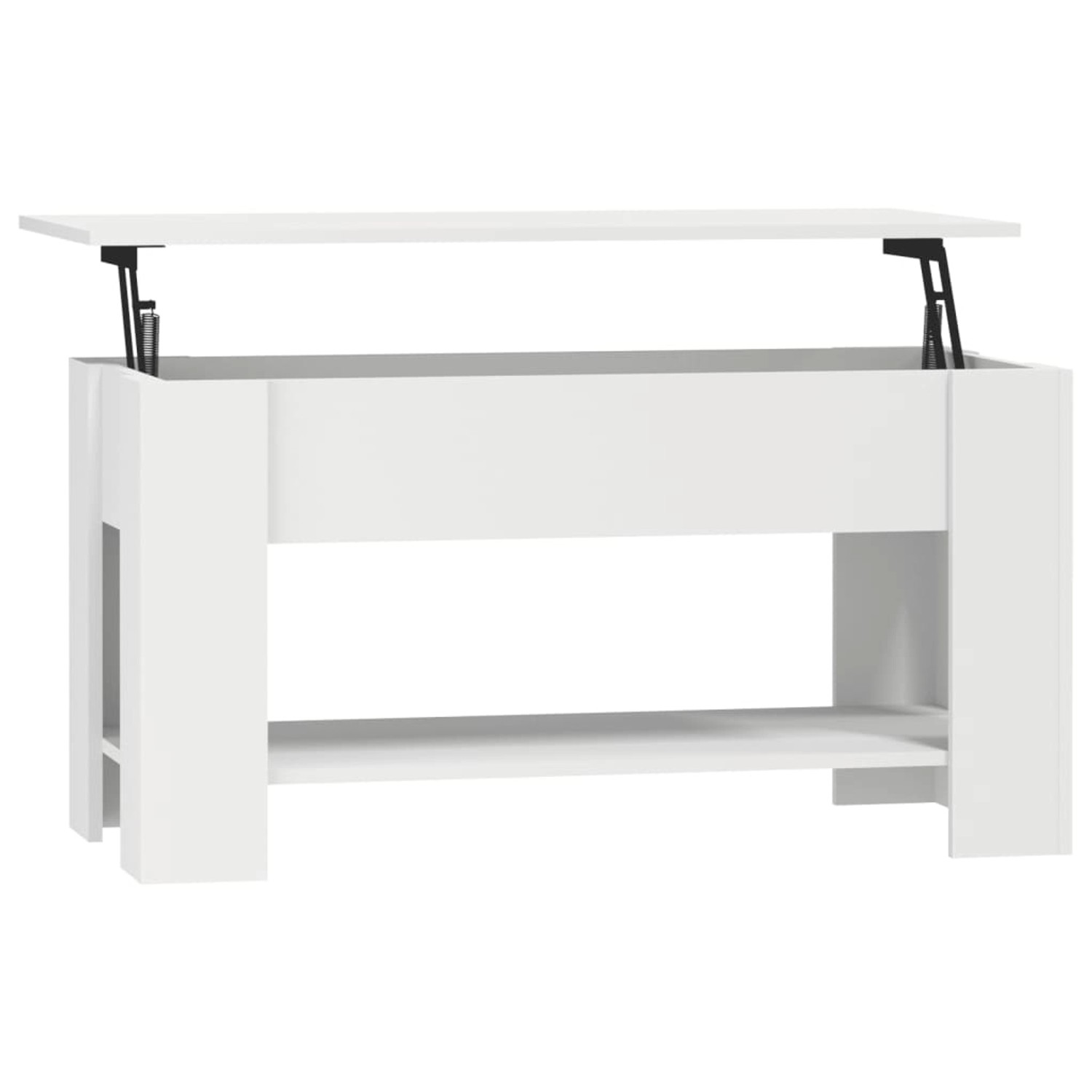 vidaXL Couchtisch Weiß 101x49x52 cm Holzwerkstoff 809701