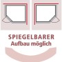 Karibu Sauna Anina 1: Schema zeigt spiegelbaren Aufbau der Massivholzsauna.