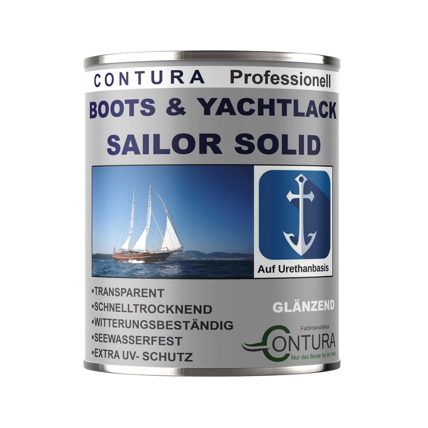 Contura Boots & Yachtlack Bootslack Holzlack Hartlack Klarlack 750ml Glänzend
