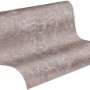 A.S. Création Vliestapete mit Blättern in Grau und Rosa, Rolle für Dekorative Tapeten.