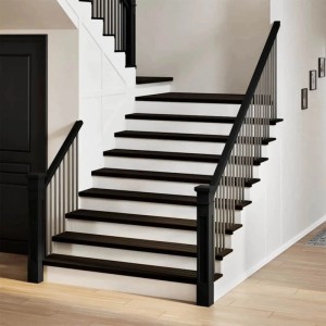 vidaXL Treppenstufen 16 Stk Dunkelbraun 120x30x2 cm Massivholz Eiche 3283060