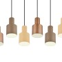 Moderne Trio Pendelleuchte Agudo, 6-flammig in Multicolor (Beige, Coffee, Taupe, Schwarz).