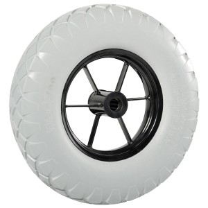 Haemmerlin Ersatzrad, 400 mm PU-Rad mit Winkeleisen und Speichenfelge für Baugeräte.