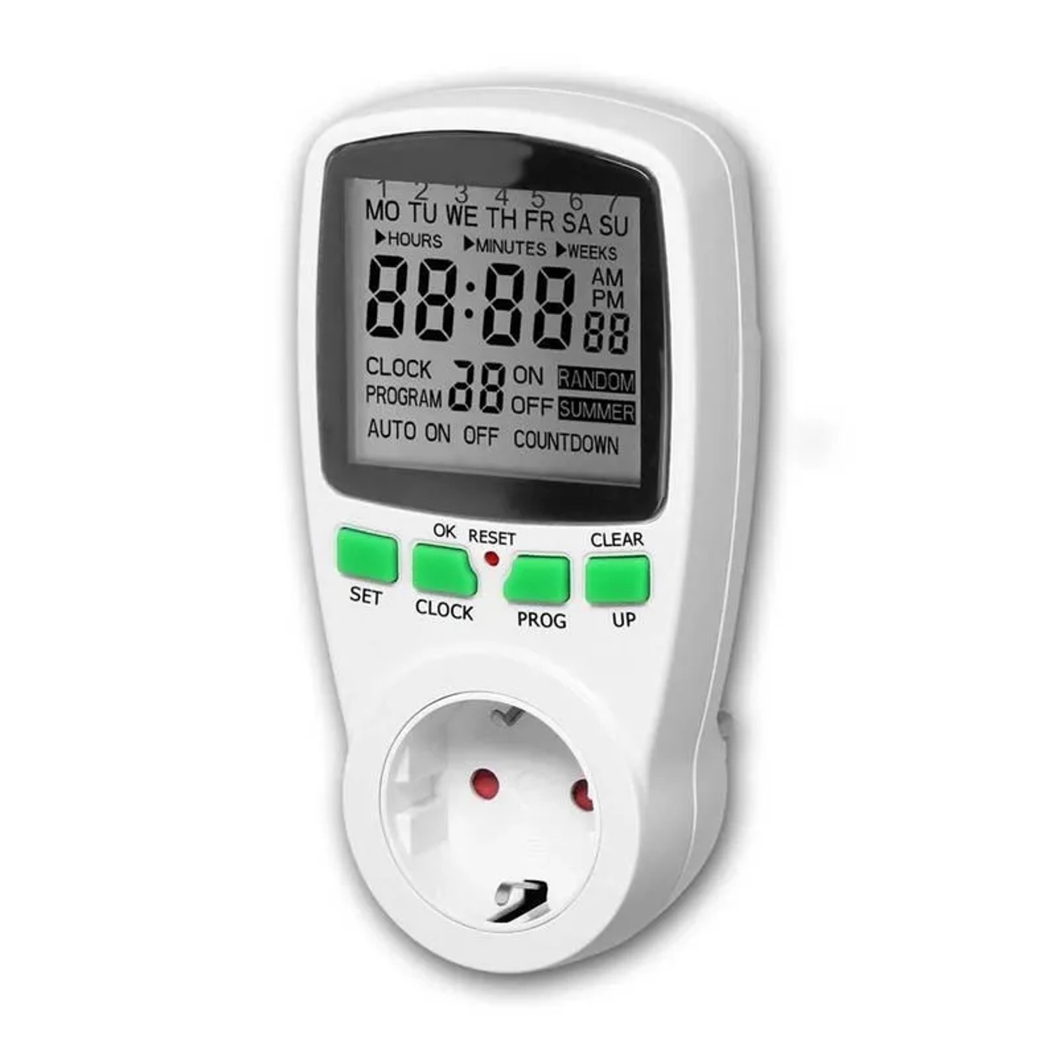 world-trading-net Digitale Zeitschaltuhr 16 Programme 3680W 230V