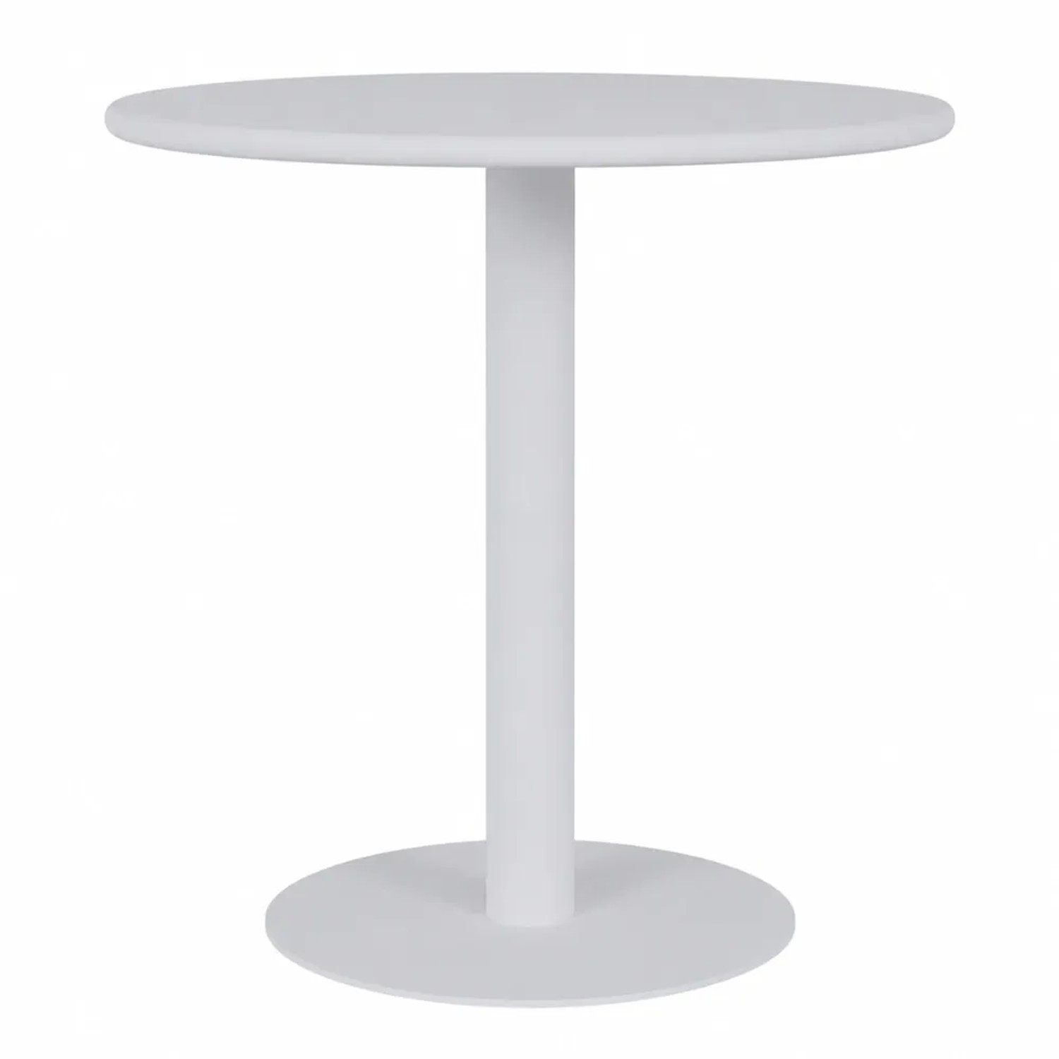 DELUKE Bistrotisch LEA Rund 70x70x73cm Holz Weiß Cafetisch Gartentisch Terrassentisch