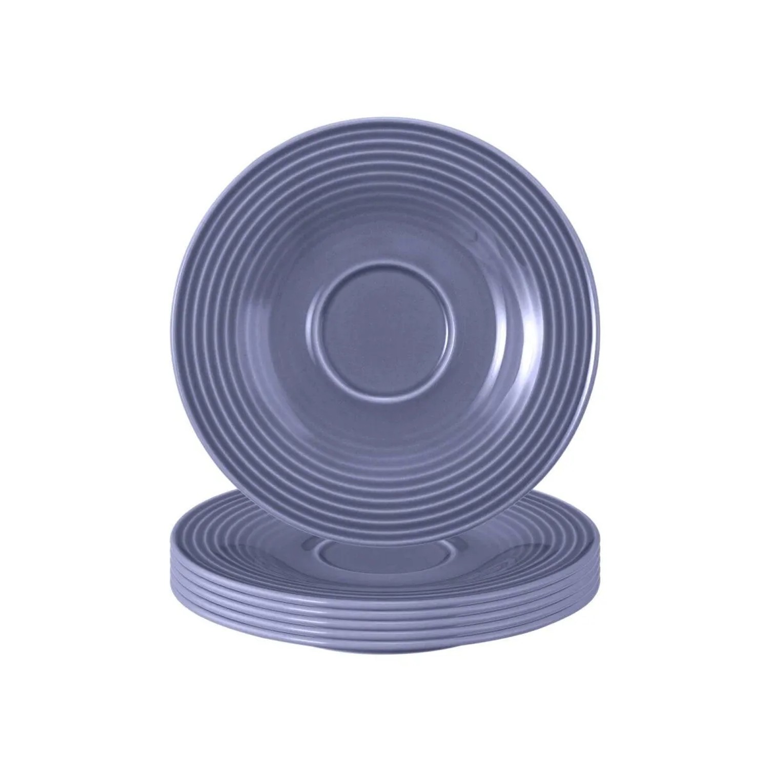 Seltmann Weiden Beat Color Glaze Untertasse 13,7 cm 6er Set Fliederblau