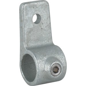 Befestigungsring, silber verzinkt, für Stahlrohr Ø 2,7 cm, zur Möbelbefestigung.