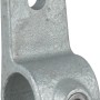 Befestigungsring, silber verzinkt, für Stahlrohr Ø 2,7 cm, zur Möbelbefestigung.