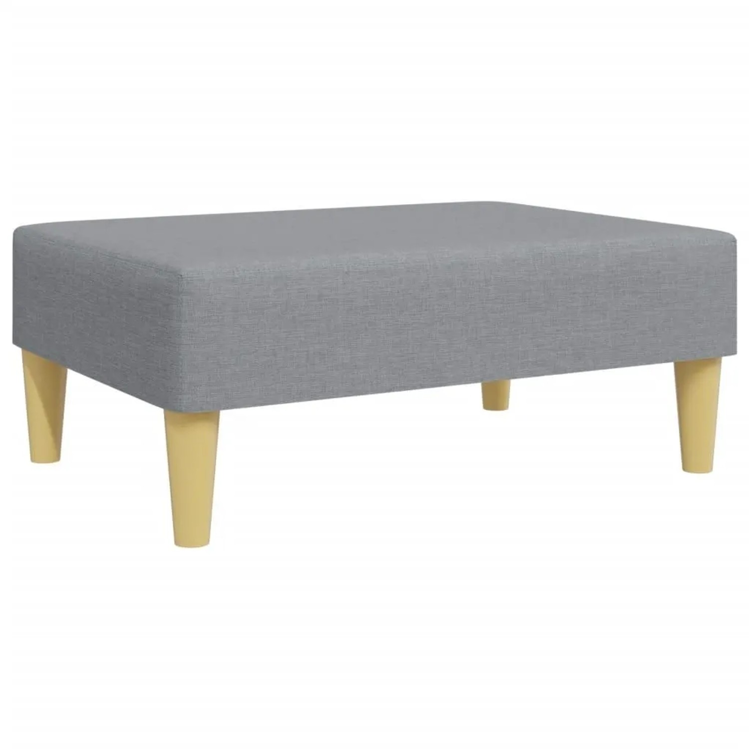 vidaXL Fußhocker Hellgrau 77x55x31 cm Stoff 379553