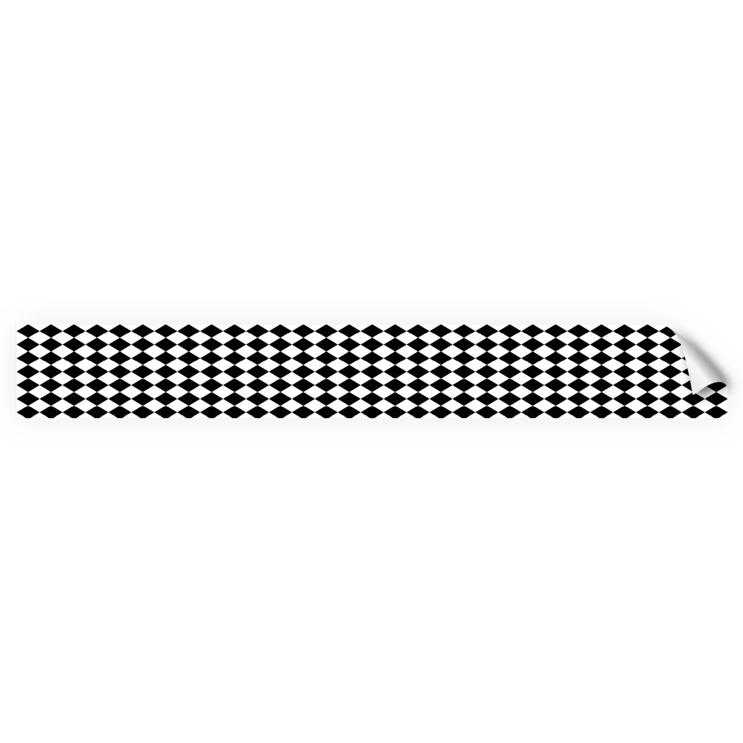 Myspotti Küchenrückwandfolie Bobby II Selbstklebend 450 cm x 60 cm Schwarz-Weiß