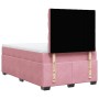 Rosa vidaXL Boxspringbett 120x200 cm mit Matratze und Kopfteil.