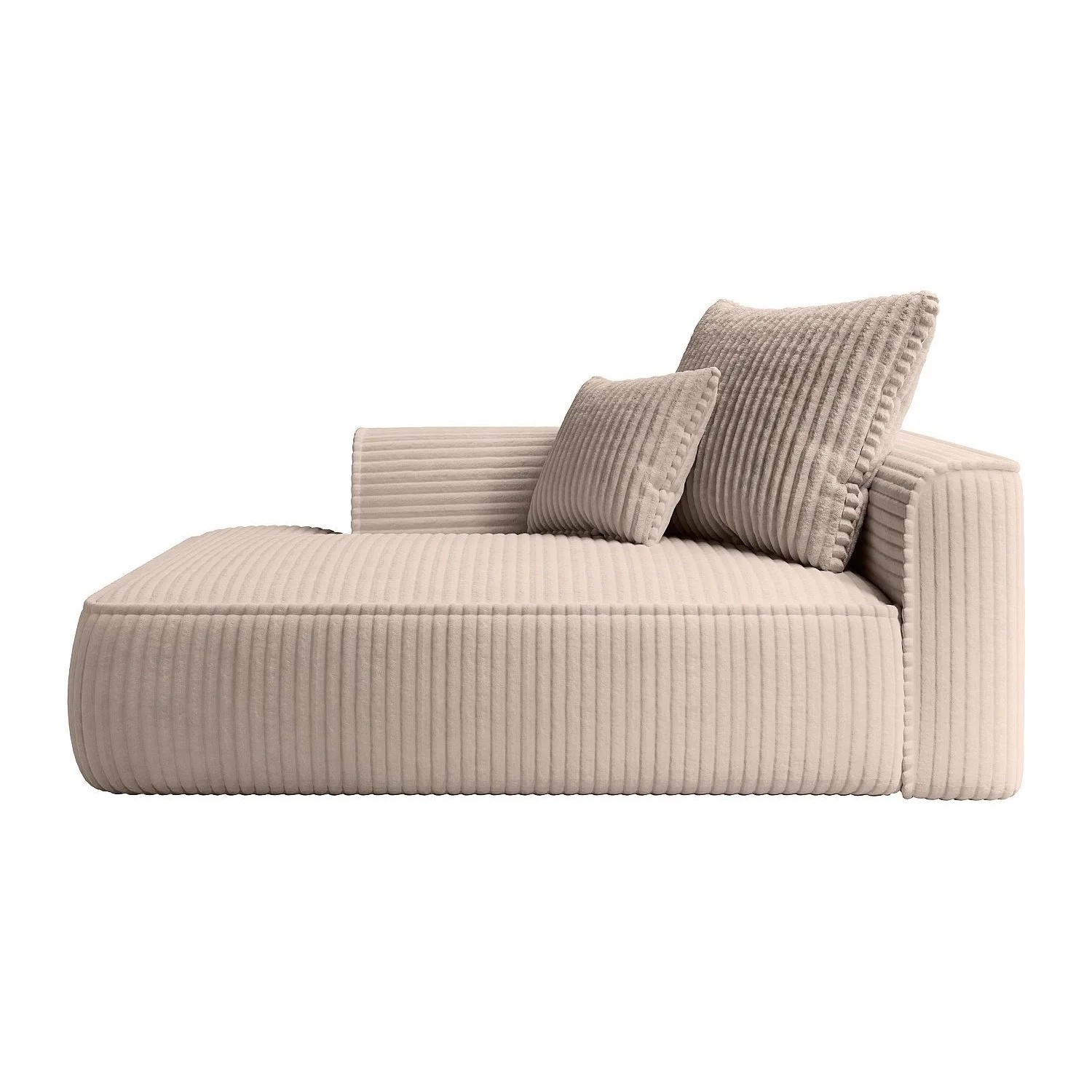 Vente-unique Recamiere Ohne Schlaffunktion Pineta Taupe 180 cm