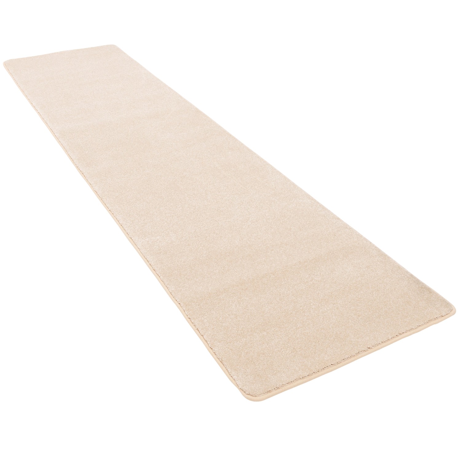 Snapstyle Hochflor Luxus Velours Läufer Teppich Touch Beige 80x400cm günstig online kaufen