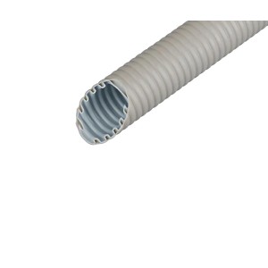 Graues Fränkische Wellrohr M25, flexibles Elektroinstallationsrohr, 50 Meter